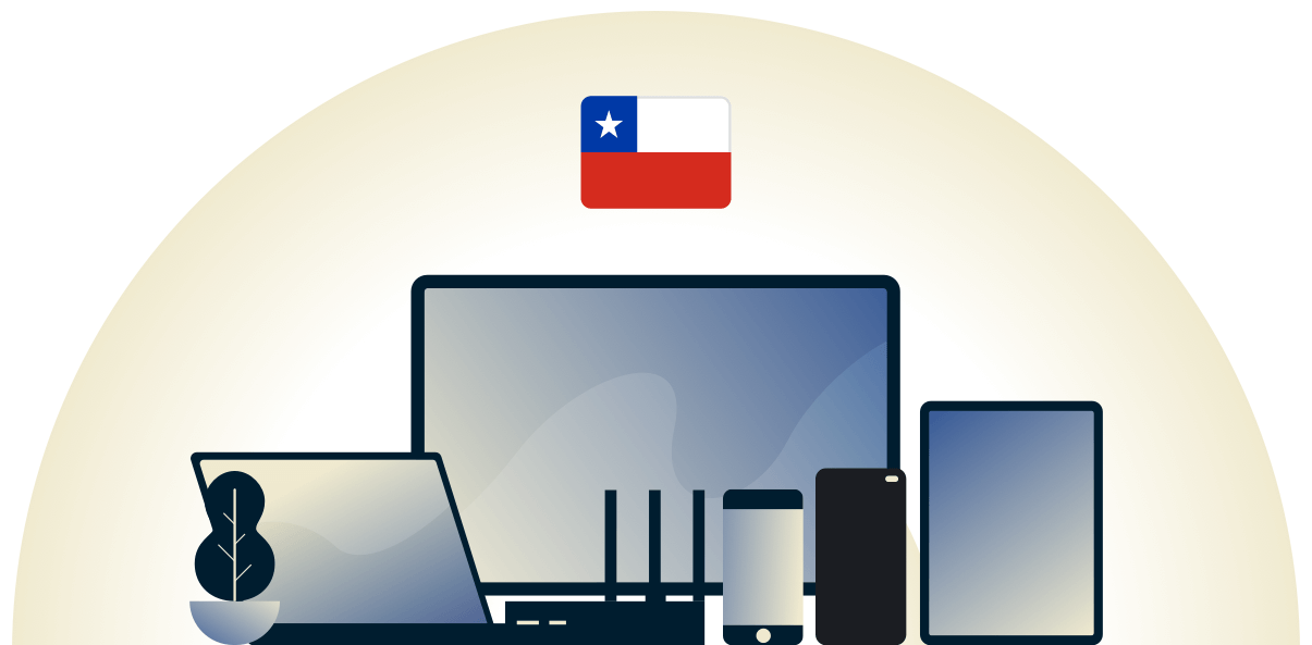 Chile VPN sch&uuml;tzt eine Vielzahl von Ger&auml;ten.